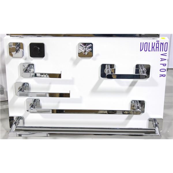 DISPLAY BOARD OF MATCHING VOLKANO VAPOR BATHROOM