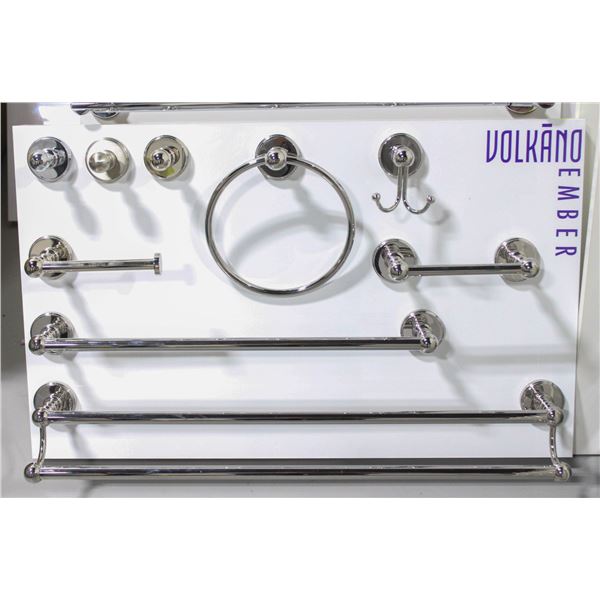 DISPLAY BOARD OF MATCHING VOLKANO EMBER BATHROOM