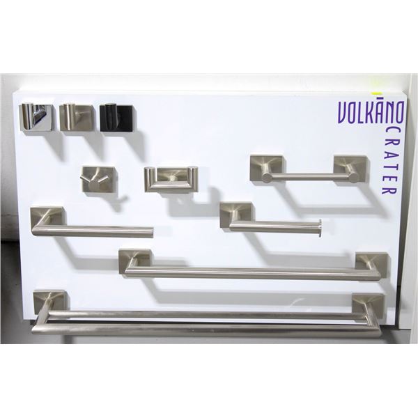DISPLAY BOARD OF MATCHING VOLKANO CRATER BATHROOM