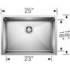 Image 1 : NEW W/ DRAIN BLANCO QUATRUS R15 1 BOWL MEDIUM UNDERMOUNT