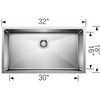 Image 2 : NEW W/ DRAIN BLANCO QUATRUS R15 1 BOWL SUPER SINGLE