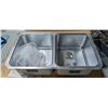 Image 1 : NEW W/ DRAIN KOHLER UNDERTONE 31.5" STAINLESS KITCHEN SINK