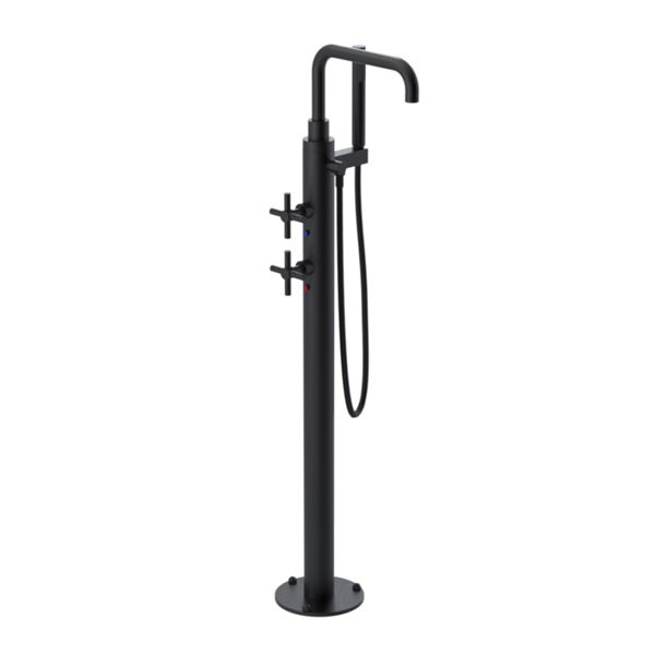 RUBINET FLOOR MOUNT TUB FILLER W/ HAND SHOWER