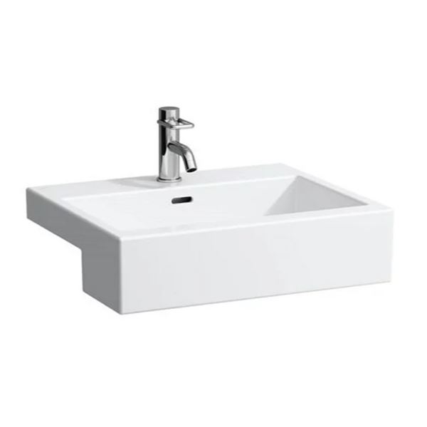 NEW LAUFEN LIVING CITY SEMI RECESSED WASHBASIN W/