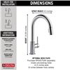 Image 2 : NEW DELTA TRINSIC SINGLE HANDLE PULL-DOWN KITCHEN