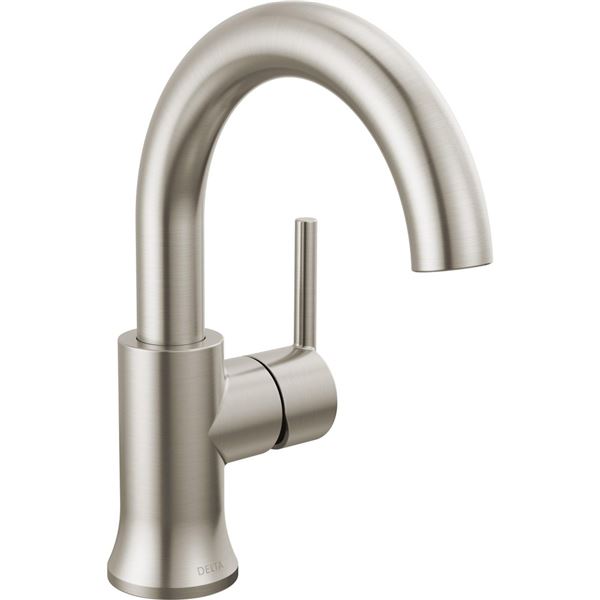 NEW DELTA SINGLE HANDLE HIGH-ARC BATHROOM FAUCET