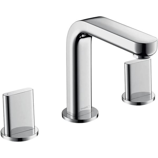 NEW HANSGROGH METRIS S WIDE SPREAD FAUCET POLISHED
