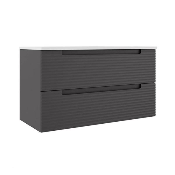 NEW ICO CODA 36" TWO DOOR WALL MOUNTED VANITY