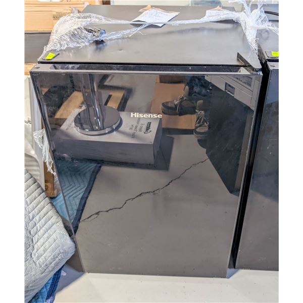 USED HISENSE COMPACT REFRIGERATOR BLACK FINISH
