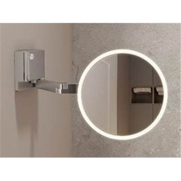 FLEURCO WALLMOUNT LED 5X HARD WIRED ROUND MIRROR