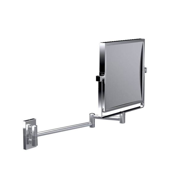 NEW REMCRAFT/BACI SQUARE DOUBLE SIDED MIRROR 5X
