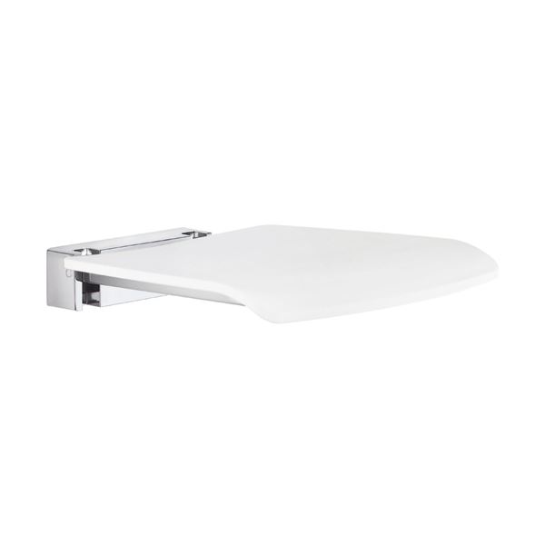 SMEDBO FOLDING SHOWER CHAIR POLISHED CHROME/WHITE
