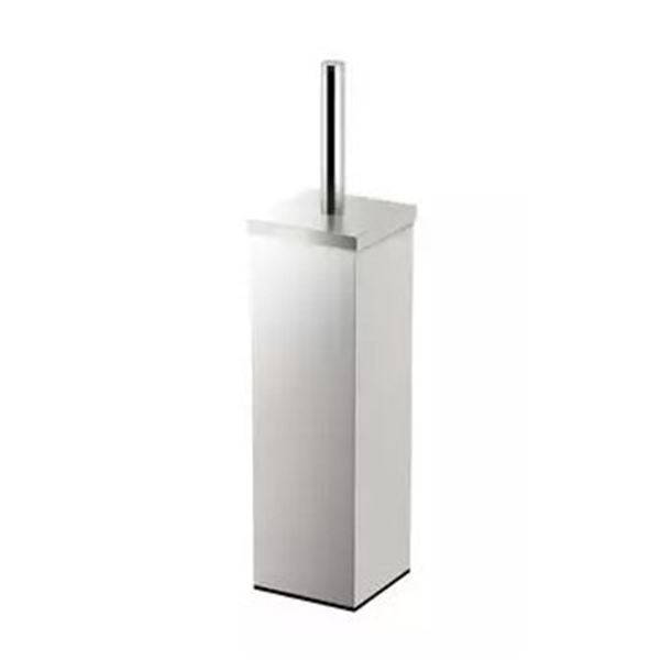 NEW GATCO SQUARE TOILET BRUSH HOLDER SATIN NICKLE