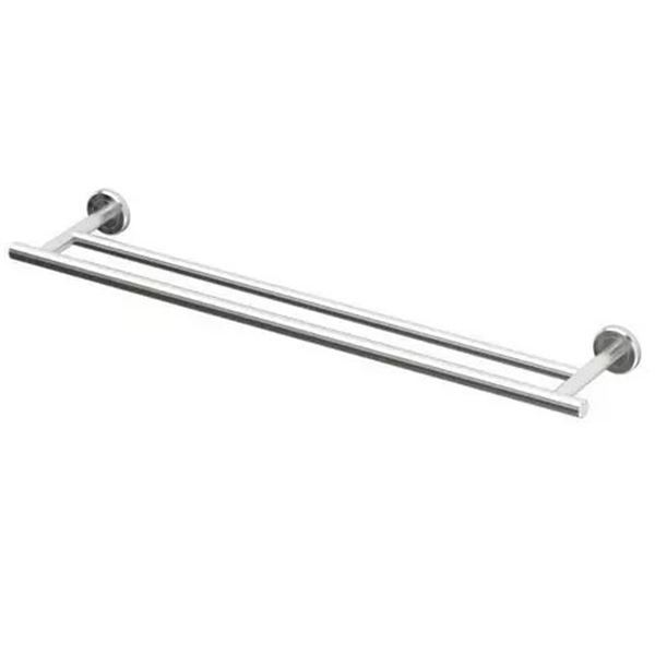 NEW GATCO LATTITUDE DOUBLE TOWEL BAR SATIN NICKEL