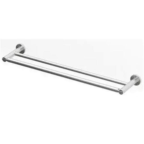 NEW GATCO CHANNEL 24" DOUBLE TOWEL BAR SATIN