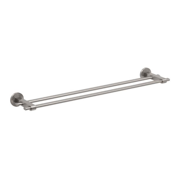 NEW GATCO ZONE DOUBLE 24" TOWEL BAR SATIN NICKEL