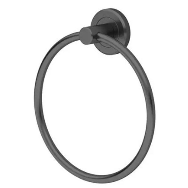 NEW GATCO LATITUDE2 6.5" TOWEL RING MATTE BLACK