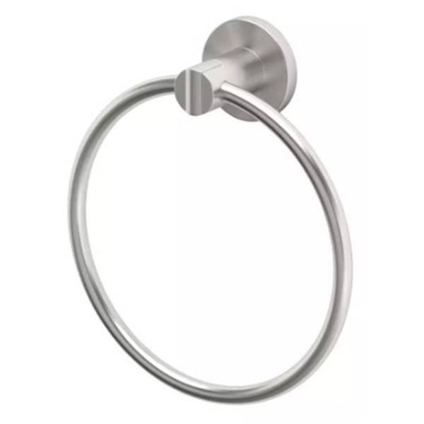 NEW GATCO CHANNEL TOWEL RING SATIN NICKLE FINISH