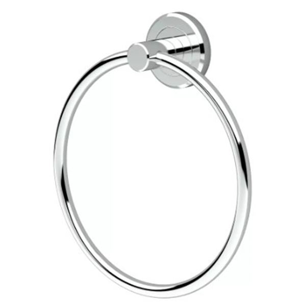 NEW GATCO LATITUDE DOUBLE TOWEL RING POLISHED