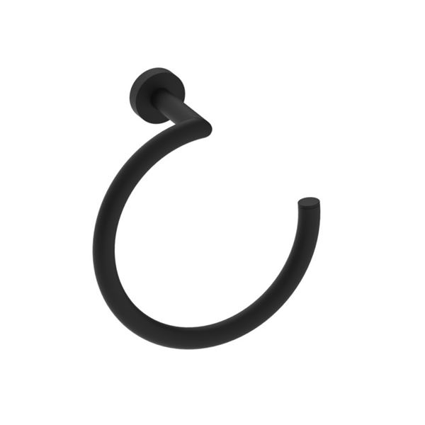 NEW KARTNERS OSLO TOWEL RING MATTE BLACK FINISH