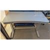 Image 1 : GLASSTOP WHITE ADJUSTABLE HEIGHT DESK W/ USB HUB