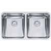 Image 1 : NEW W/ DRAIN FRANKE GRANDE DOUBLE UNDERMOUNT SINK