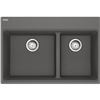Image 1 : NEW W/ DRAIN FRANKE MARIS TOPMOUNT DOUBLE SINK JULIEN