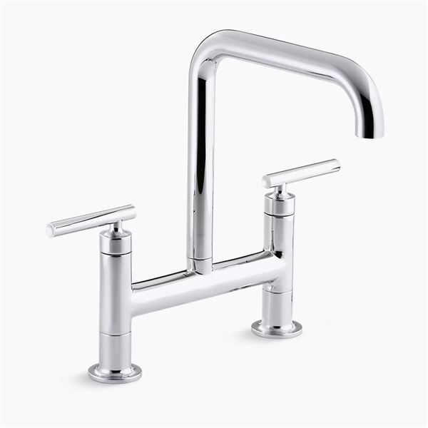DISPLAY KOHLER PURIST BRIDGE FAUCET