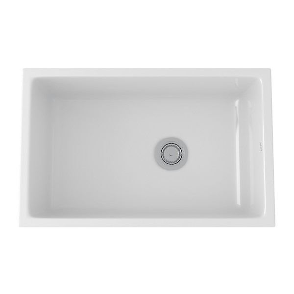 DISPLAY W/ DRAIN ROHL ALLIA FIRECLAY 32" SINK W/ GRATE