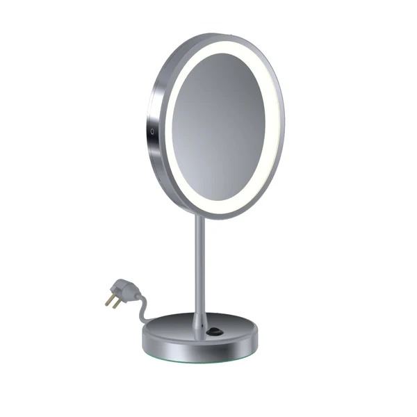 OVAL REMCRAFT/BACI 5X LIT PLUG IN MIRROR CHROME