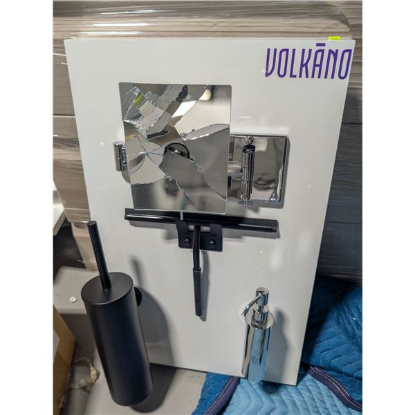 VOLKANO DISPLAY BOARD W/ SOAP DISP, TOOTH BRUSH