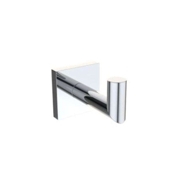 ATLANTA ROBE HOOK - 2 CHROME, 2 BRUSHED NICKEL