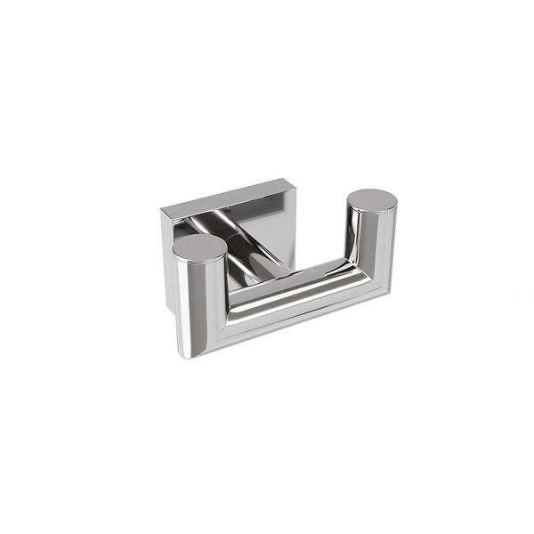 3 VOLKANO CRATER DOUBLE ROBE HOOK CH, MB, BN