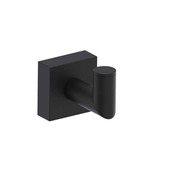 2 KARTNERS MADRID ROBE HOOKS MATTE BLACK