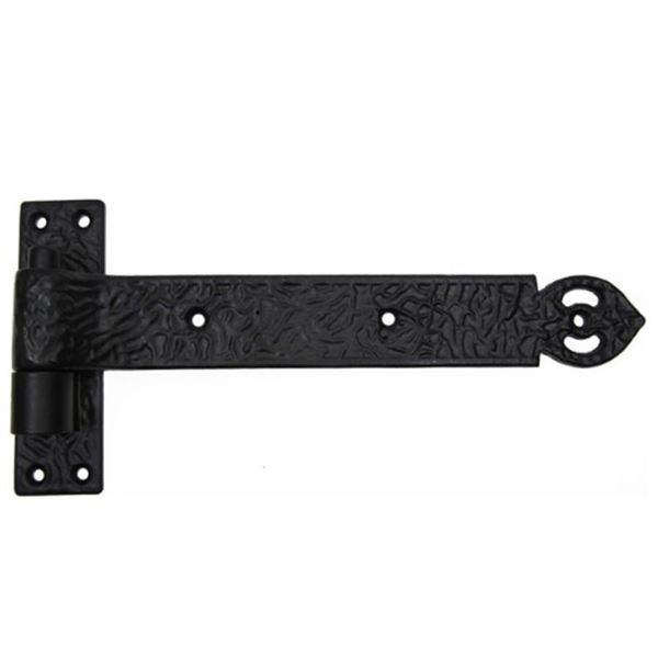 GATEMATE 12" ANTIQUE HOOK & BAND HINGES DULL BLACK
