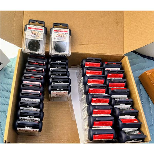BOX OF CONSEALED MAGNETIC CATCHES TOTAL OF 34