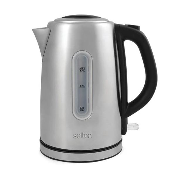 NEW 1.7L SALTON CORDLESS ELECTRIC STAINLESS STEEL