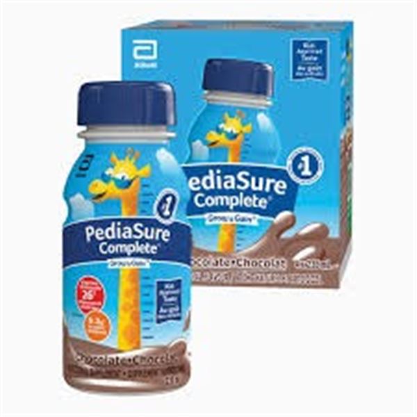 NEW 4 X 235 ML PEDIASURE COMPLETE CHOCOLATE