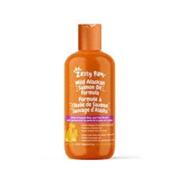 NEW 237ML ZESTY PAWS WILD ALASKAN SALMON OIL