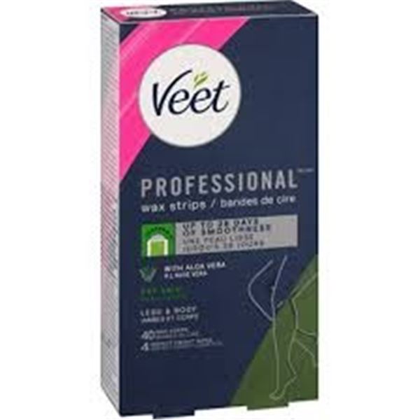 NEW REPACKED 40 WAX STRIPS VEET