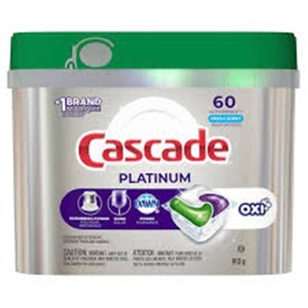NEW 912G CASCADE PLATINUM DISHWASHER DETERGENT