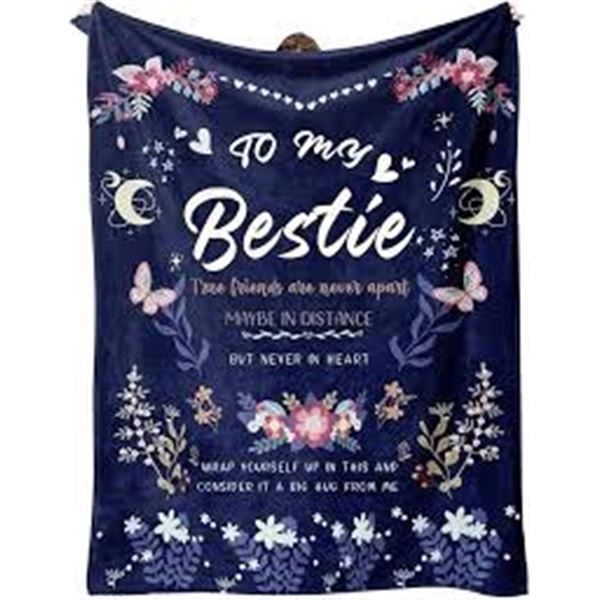 NEW 60 X 50" EOBIBIFUN BEST FRIENDS BLANKET