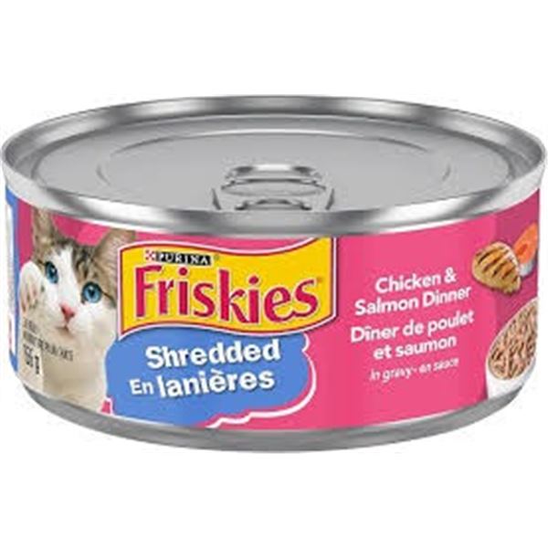 NEW REPACKED 24 X 156G FRISKIES SHREDDED CHICKEN