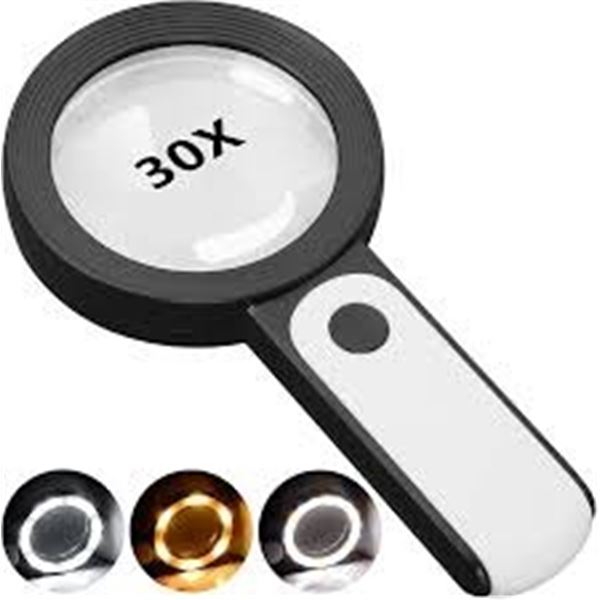 NEW MAGNIFIYING GLASS WITH LIGHTS HANDHELD VISION