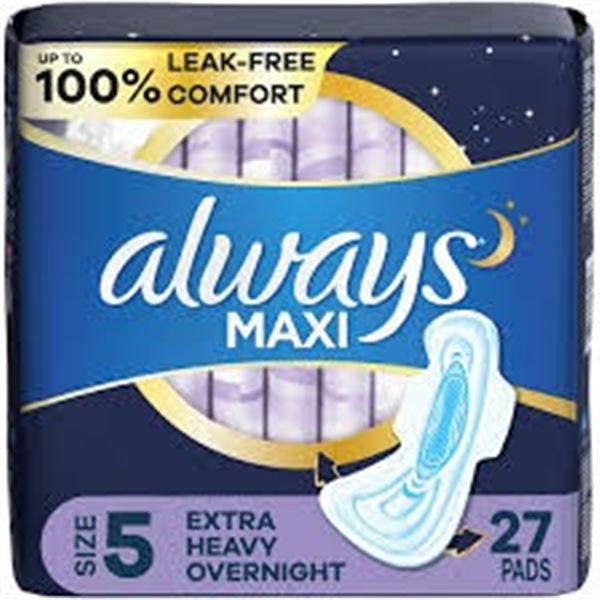 NEW 27 PADS ALWAYS MAXI SIZE 5