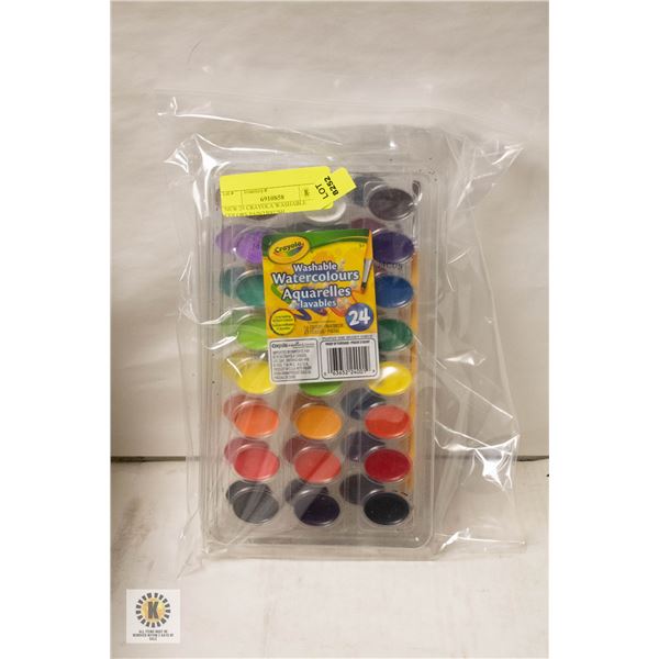 NEW 24 CRAYOLA WASHABLE COLORS PAINTBRUSH