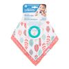 Image 1 : NEW 2-PACK DR BROWNS BANDANA BIBS SNAP ON TEETHER