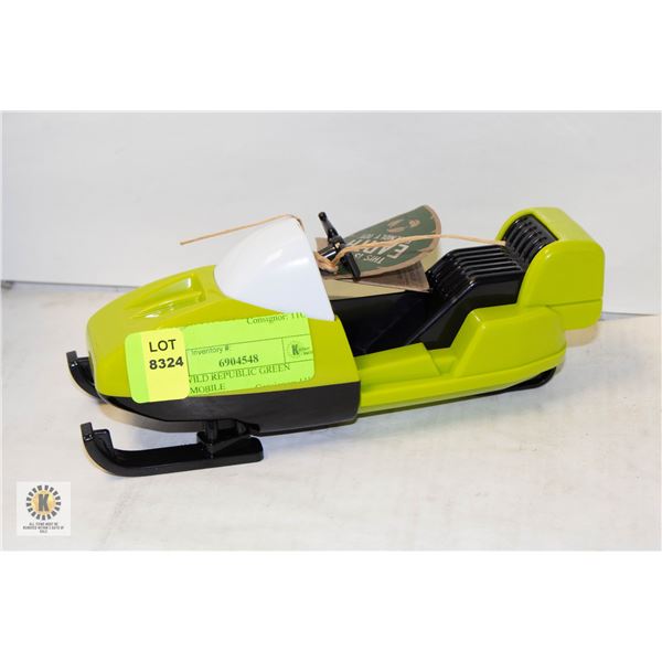 NEW WILD REPUBLIC GREEN SNOWMOBILE