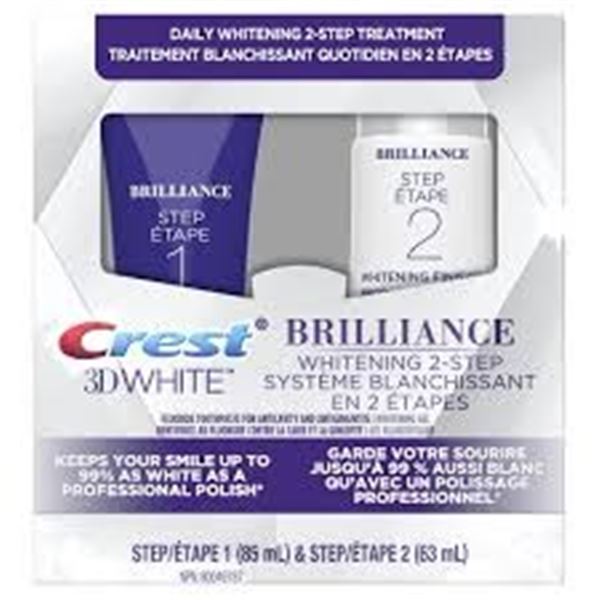 NEW CREST 3D WHITE WHITENING 2-STEP SYSTEM