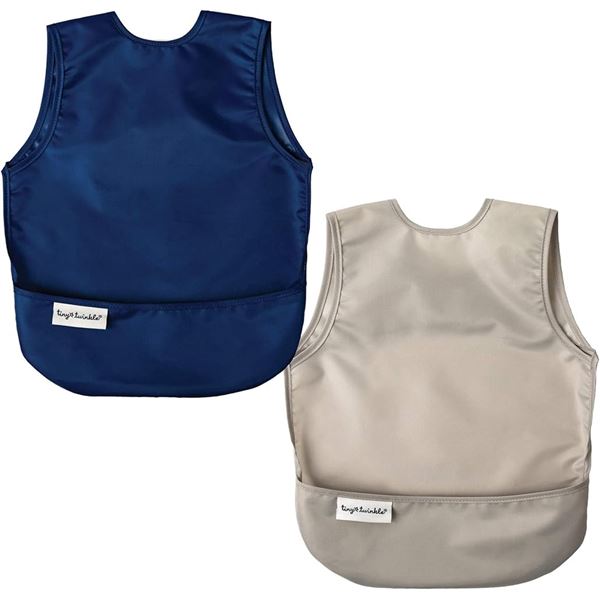 NEW 2-PACK TINY TWINKLE MESS-PROOF APRON BIB
